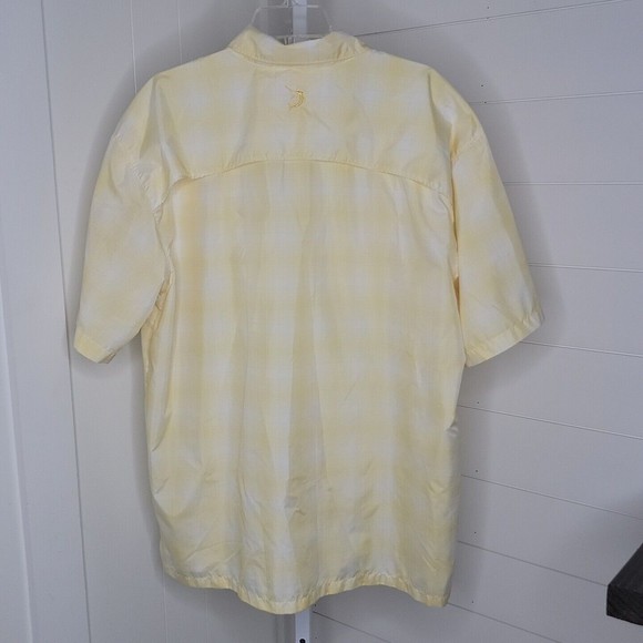 Reel Legends Button Up Fishing Shirt ~ Sz XL ~ Yellow ~ Short Sleeve - Picture 4 of 4